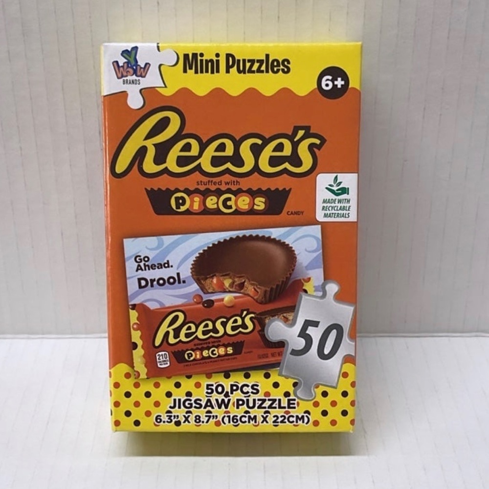 Reese's Pieces " Peanut Butter Chocolate Time " 50 piece mini puzzle